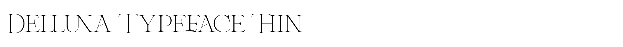 Delluna Typeface Thin image